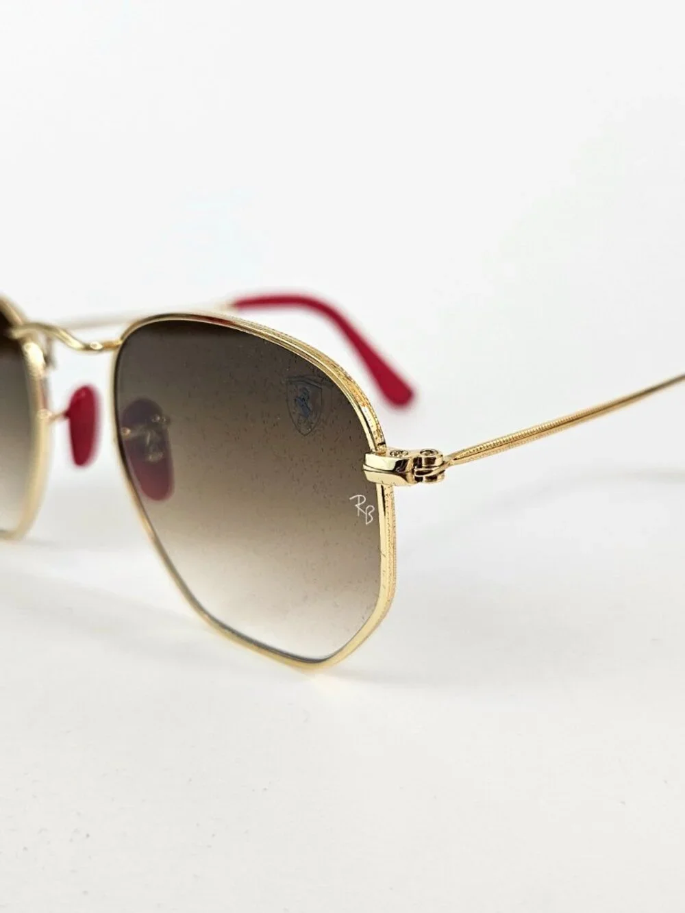 Ray Ban Ferrari Polarized Black Metal Frame Sunglasses RB3548-N 001/51 51-21-145